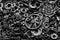 Steampunk texture, backgroung with mechanical parts, gear wheels