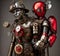 Steampunk Tin Man, Generative AI Illustration