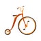 Steampunk vintage bicycle vector Illustration on a white background