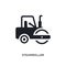 steamroller isolated icon. simple element illustration from construction concept icons. steamroller editable logo sign symbol