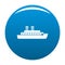 Steamship icon blue