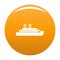 Steamship icon orange