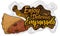 Steamy and Bitten Empanada Slice with Tasty Stuffing, Vector Illustration