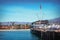 Stearns Wharf in Santa Barbara, California - USA.