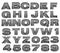 Steel alphabet set