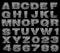 Steel alphabet set