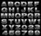 Steel alphabet set