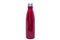 Steel or aluminium thermo water bottle. Red reusable metal bottle