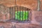 Steel bar window in Nanstein Castle