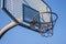 Steel basketball hoop