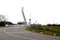 Steel bridge named Koningsbrug in Zevenhuizen over ringvaart Zuidplaspolder Canal in the Netherlands