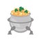 steel cauldron gold coin st patricks day