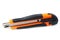 Steel Cutter Knife, Orange Rubber Handle Used for cutting things