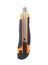 Steel Cutter Knife, Orange Rubber Handle Used for cutting things