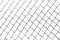 Steel decorative mesh or grid on a white background as a backdrop. Close-up