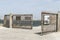 Steel fences from a pier