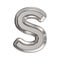 Steel font Letter S 3D