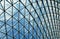 Steel glass ceiling rooftop window close up in full frame for backgrounds