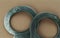 Steel handcuffs of police special equipment, fetters..