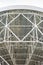 Steel lattice on back of radio telescope