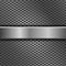 Steel long plate on perforated background