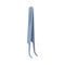 Steel Medical Tweezers, Curved Dental Forceps Vector Illustration on White Background