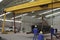 Steel moving with gantry crane