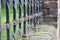 Steel picket fence