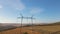 Steel pillar with high voltage electric power lines delivering electrical energy through cable wires on long distance