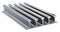 Steel rails for railway track stacking in stock