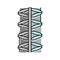 steel rebar color icon vector illustration