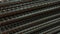 steel reinforcing bar backdrop. isolated computer generated industrial 3D rendering