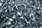 Steel scrap materials recycling. Aluminum chip waste after machining metal