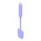 Steel spatula icon isometric vector. Spoon baking
