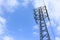 Steel tower and blue sky