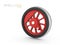 Steel train wheel, 3d Illustration isolated white