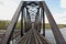 Steel trestle railway bridge