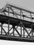 Steel truss bridge construction closeup fragment