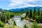 Steel Truss Bridge ove the Nicola River between Merritt and Spences Bridge in British Columbia