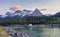 Steel Truss Engine Bridge Bow River Canadian Rocky Mountains Canmore Banff National Park