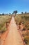 Steel walking trail in nature Park