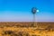 Steel Windpump in the semi desert Karoo region in South Africa