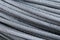 Steel wire rope cable closeup