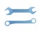 Steel wrenches icon in cartoon style.