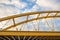 Steel yellow bridge