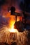 Steelmaking iron works