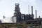 Steelworks blast furnace Port Talbot Wales UK