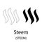 Steem black silhouette