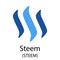 Steem cryptocurrency symbol