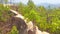 Steep adobe cliff of Pai Canyon, Thailand